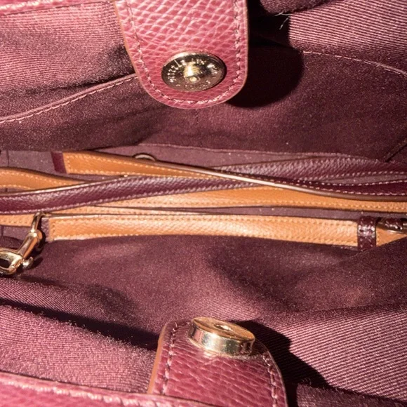 Coach Burgundy and Floral Crossbody - Picture 4 of 5